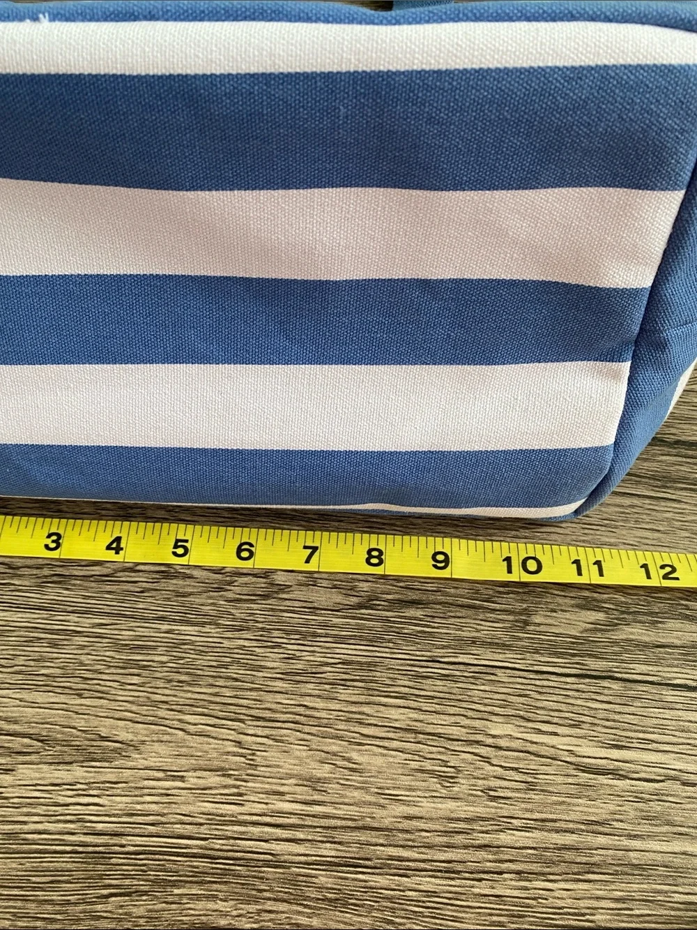 Dolce & Gabbana Blue & White Striped Canvas Travel Beach Tote NWT